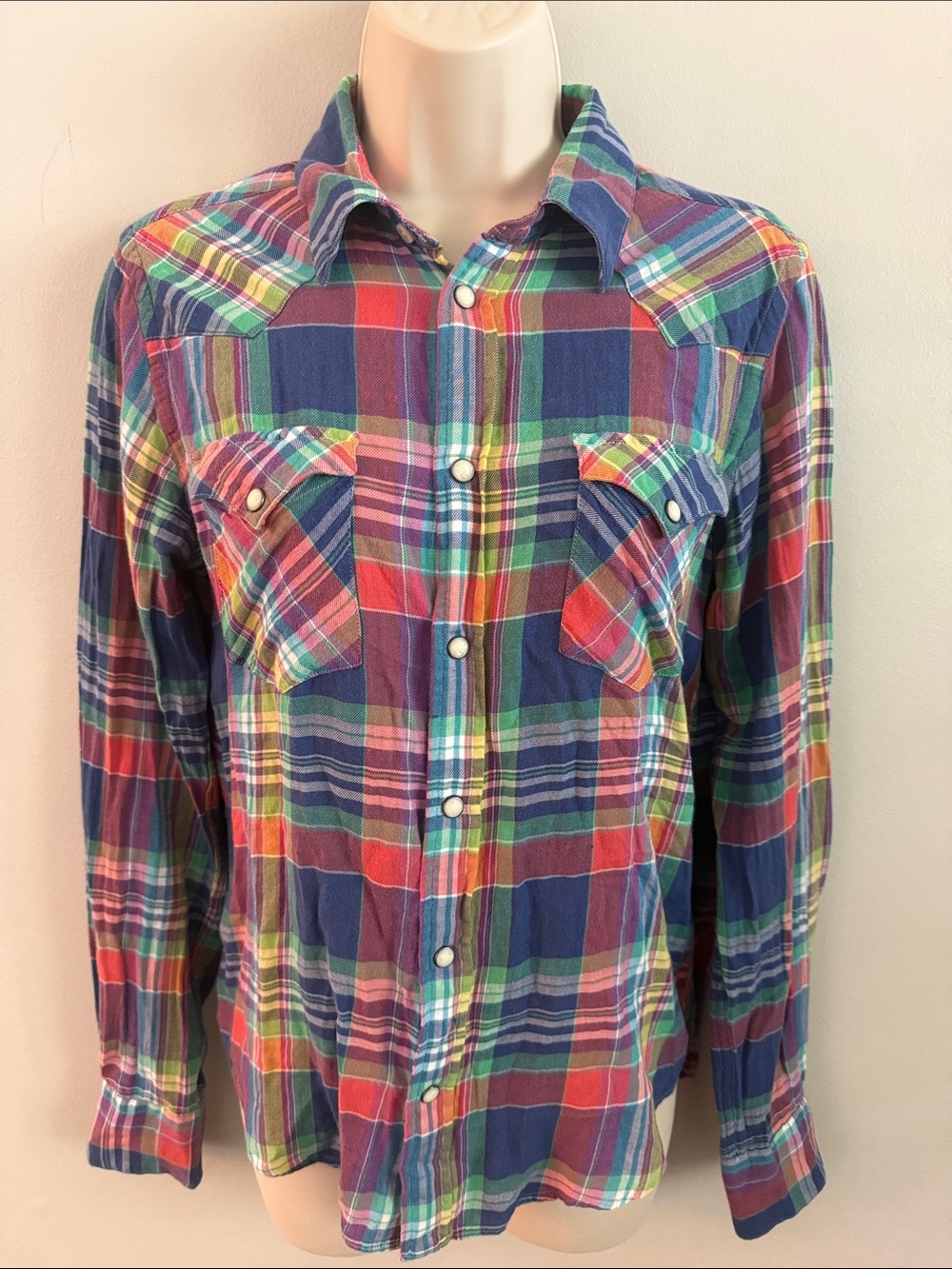 Polo by Ralph Lauren Multicolor Plaid Button-Down Shirt - Blue, Red, Green